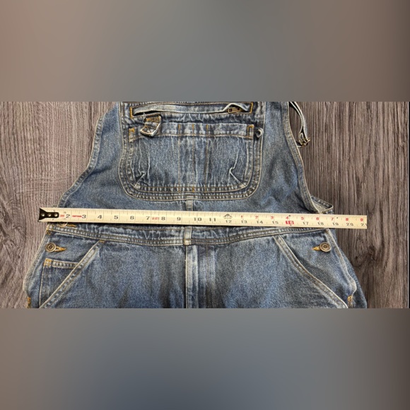 Duluth Women’s Cargo Workwear Denim Bib Overalls SZ L - Picture 4 of 8